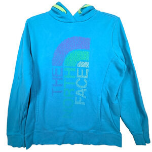 The North Face Hoodie Sweatshirt Unique Graphic Logo Outdoor Women's Size L